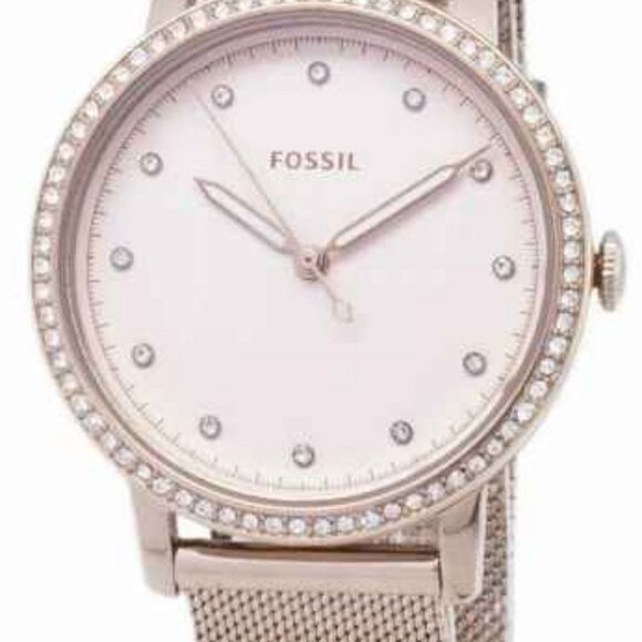 NEW Fossil Women's Neely Three-Hand Pastel Pink Stainless Steel Watch ES4364 - Picture 2 of 4